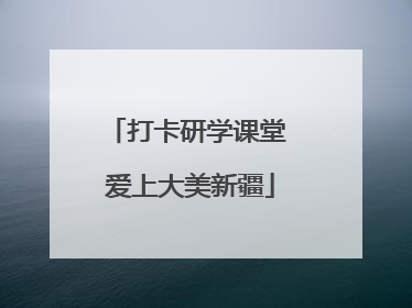 打卡研学课堂 爱上大美新疆