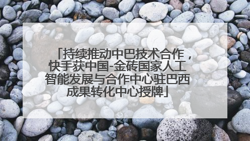 持续推动中巴技术合作，快手获中国-金砖国家人工智能发展与合作中心驻巴西成果转化中心授牌