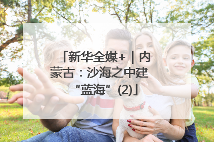 新华全媒+｜内蒙古：沙海之中建“蓝海”(2)