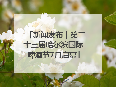 新闻发布｜第二十三届哈尔滨国际啤酒节7月启幕