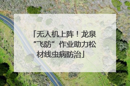 无人机上阵！龙泉“飞防”作业助力松材线虫病防治