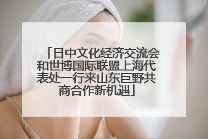 日中文化经济交流会和世博国际联盟上海代表处一行来山东巨野共商合作新机遇