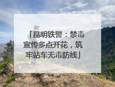 昆明铁警：禁毒宣传多点开花，筑牢站车无毒防线