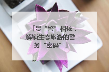 景“警”相依，解锁生态旅游的警务“密码”