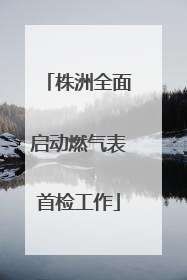 株洲全面启动燃气表首检工作