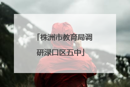 株洲市教育局调研渌口区五中