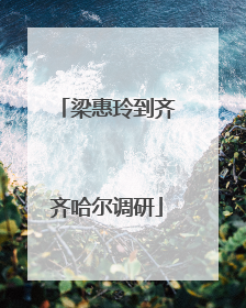 梁惠玲到齐齐哈尔调研