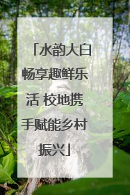 水韵大白畅享趣鲜乐活 校地携手赋能乡村振兴