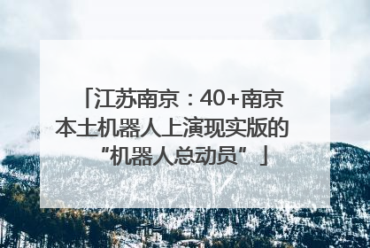 江苏南京：40+南京本土机器人上演现实版的“机器人总动员”