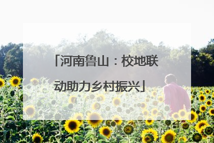 河南鲁山：校地联动助力乡村振兴