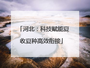 河北：科技赋能夏收夏种高效衔接
