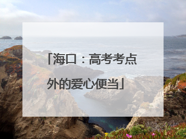 海口：高考考点外的爱心便当