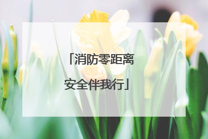 消防零距离 安全伴我行