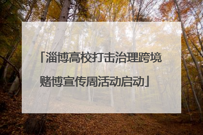 淄博高校打击治理跨境赌博宣传周活动启动