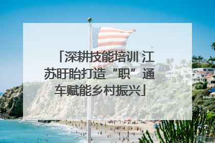 深耕技能培训 江苏盱眙打造“职”通车赋能乡村振兴