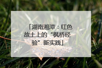湖南湘潭：红色故土上的“枫桥经验”新实践