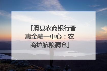 滑县农商银行普惠金融一中心：农商护航粮满仓