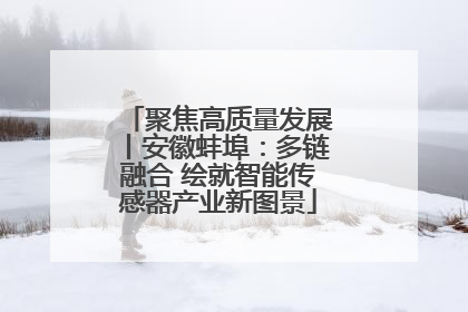 聚焦高质量发展丨安徽蚌埠：多链融合 绘就智能传感器产业新图景