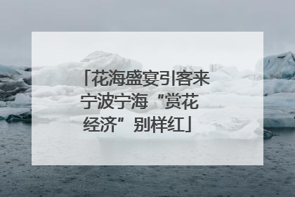 花海盛宴引客来 宁波宁海“赏花经济”别样红