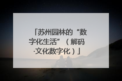 苏州园林的“数字化生活”（解码·文化数字化）