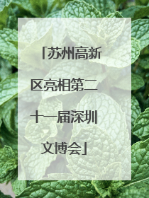 苏州高新区亮相第二十一届深圳文博会
