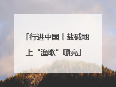 行进中国丨盐碱地上“渔歌”嘹亮