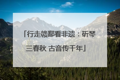 行走赣鄱看非遗：斫琴三春秋 古音传千年