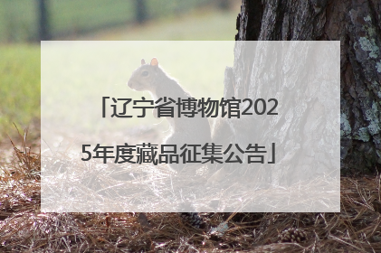辽宁省博物馆2025年度藏品征集公告
