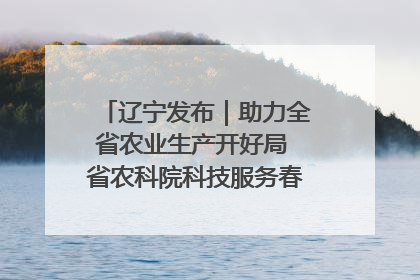 辽宁发布｜助力全省农业生产开好局 省农科院科技服务春耕备耕成效显著