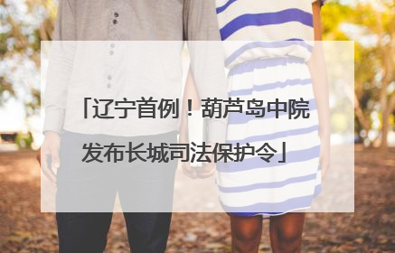 辽宁首例！葫芦岛中院发布长城司法保护令