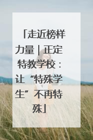 走近榜样力量｜正定特教学校：让“特殊学生”不再特殊