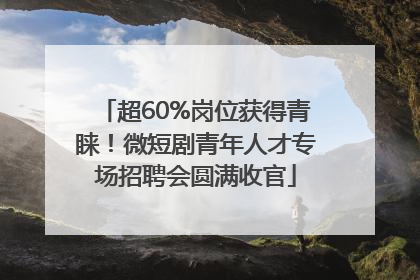 超60%岗位获得青睐！微短剧青年人才专场招聘会圆满收官