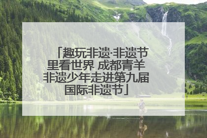 趣玩非遗·非遗节里看世界 成都青羊非遗少年走进第九届国际非遗节