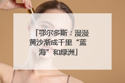 鄂尔多斯：漫漫黄沙渐成千里“蓝海”和绿洲