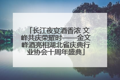 长江夜宴酒香浓 文峰共庆荣耀时——金文峰酒亮相湖北省庆典行业协会十周年盛典