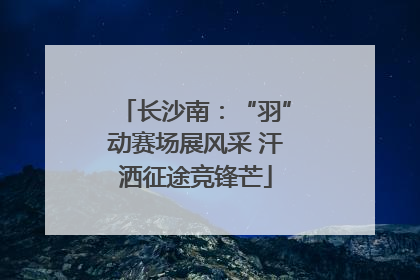 长沙南：“羽”动赛场展风采 汗洒征途竞锋芒