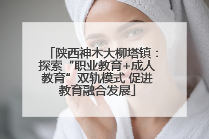 陕西神木大柳塔镇：探索“职业教育+成人教育”双轨模式 促进教育融合发展