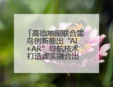 高德地图联合雷鸟创新推出“AI+AR”导航技术 打造虚实融合出行新体验