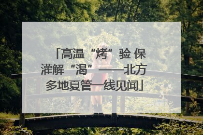 高温“烤”验 保灌解“渴”——北方多地夏管一线见闻