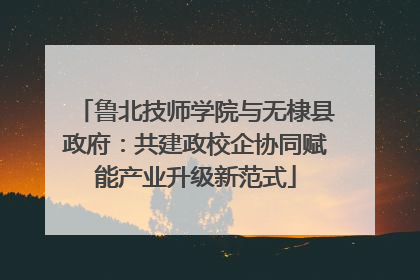 鲁北技师学院与无棣县政府：共建政校企协同赋能产业升级新范式