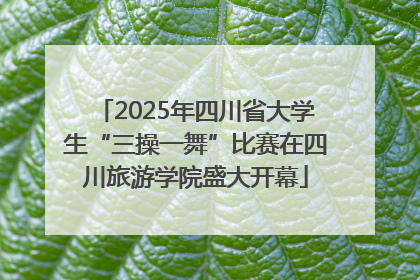 2025年四川省大学生“三操一舞”比赛在四川旅游学院盛大开幕