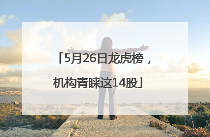 5月26日龙虎榜，机构青睐这14股