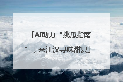 AI助力“挑瓜指南”，来江汉寻味甜夏